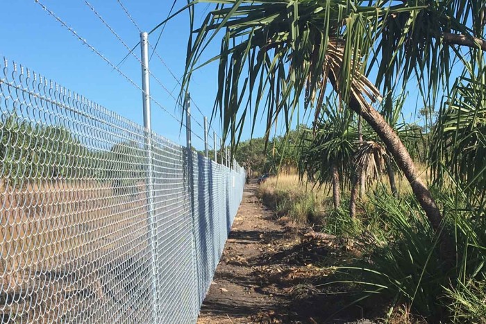Perimeter Fence Securing Robertson Barracks Marksmanship Training Range